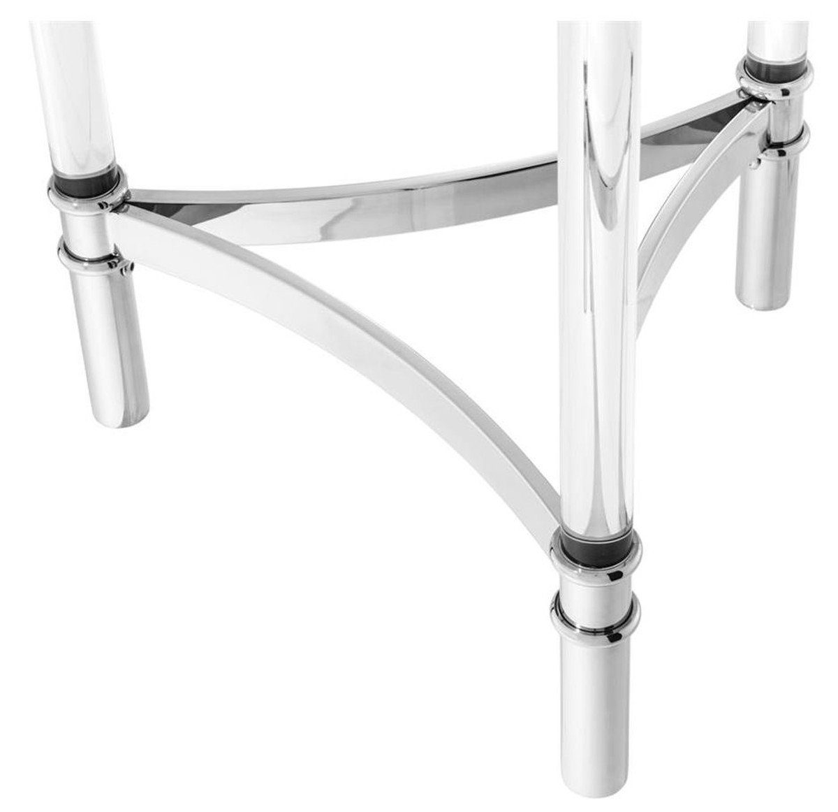 - 90,5 Beistelltisch Beistelltisch x Luxus Padrino H. Silber Designer cm 41 Casa Beistelltisch