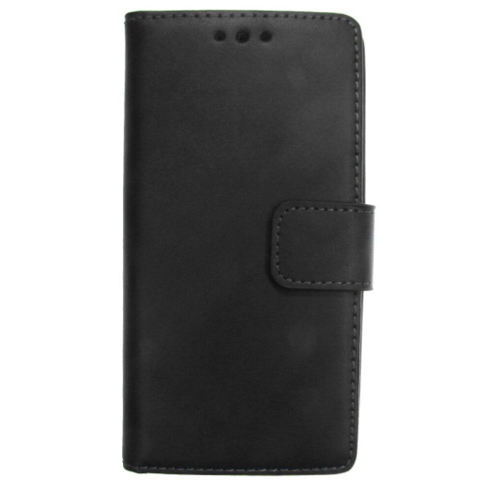 Handytasche Leder Handyhülle für Samsung Galaxy A5 A500 Schwarz Schutz Case (Book Cover)
