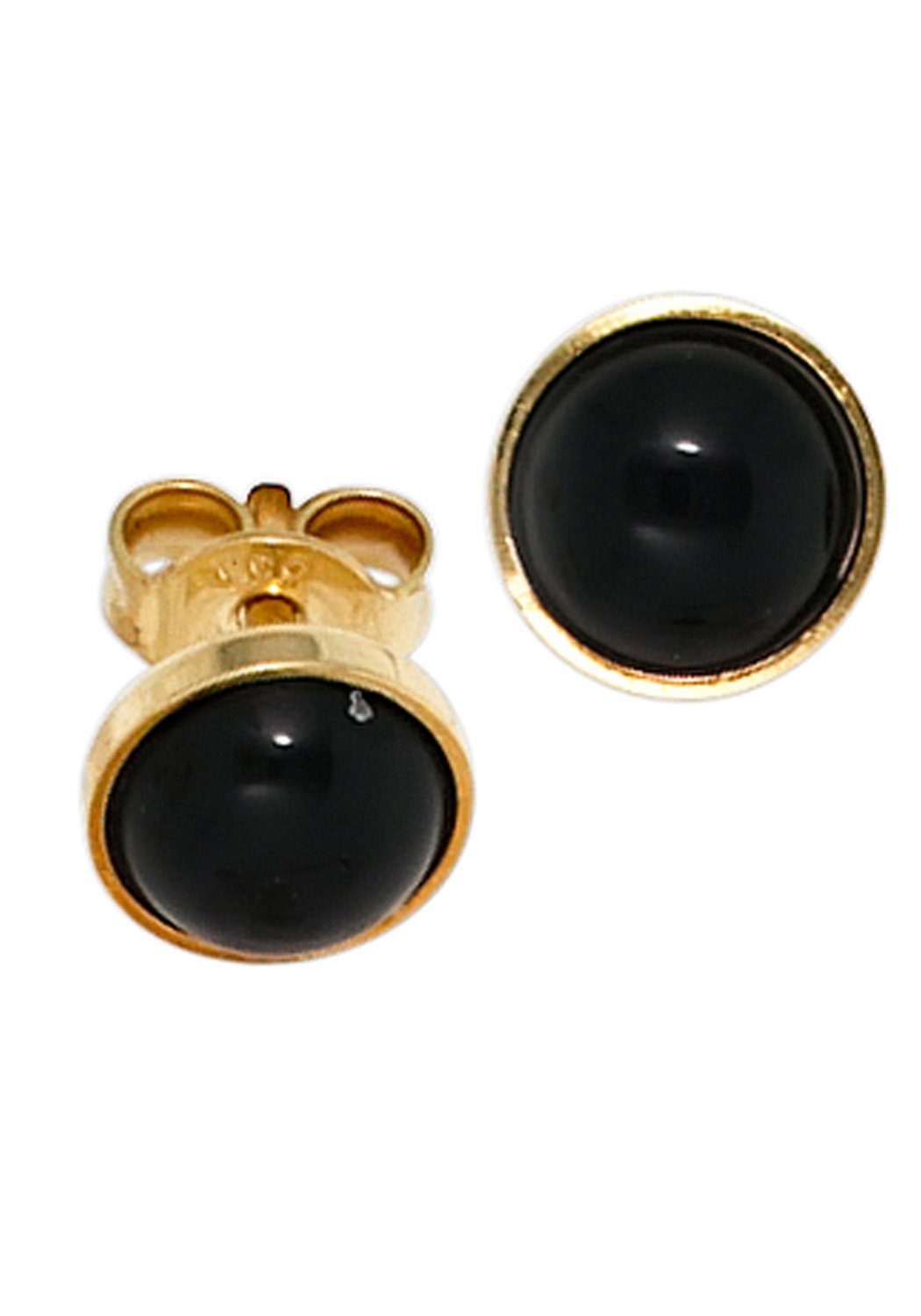 Paar Ohrstecker Ohrringe mit Onyx