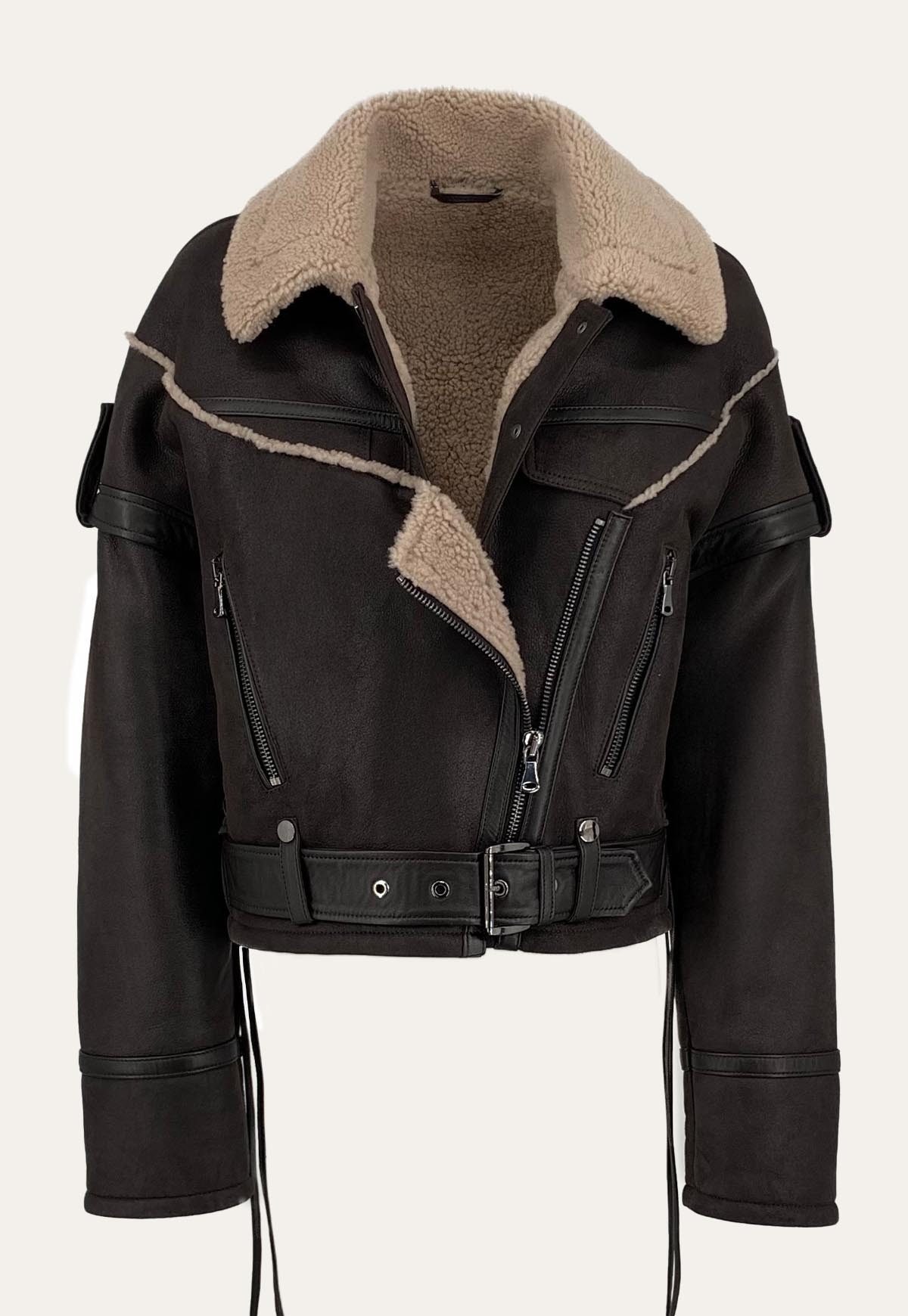 Hollert Winterjacke Lammfelljacke Sally Braun