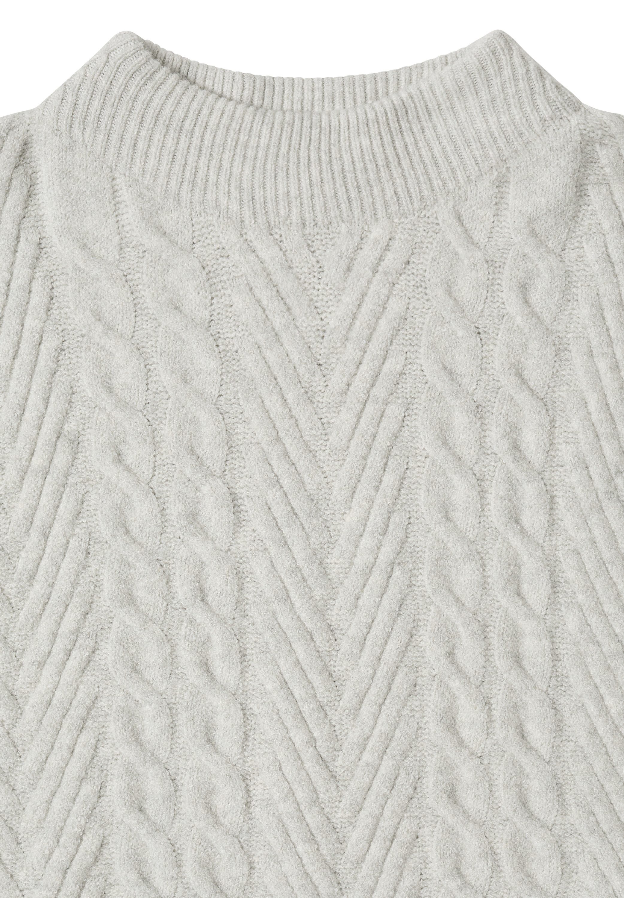 CECIL Strickpullover mit Turtle Neck, Zopfmuster