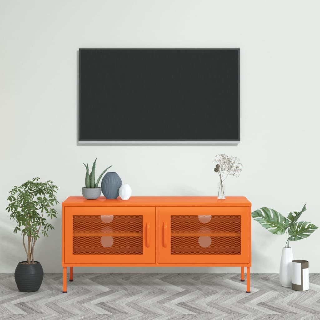vidaXL TV-Schrank TV-Schrank Orange 105x35x50 cm Stahl (1-St)
