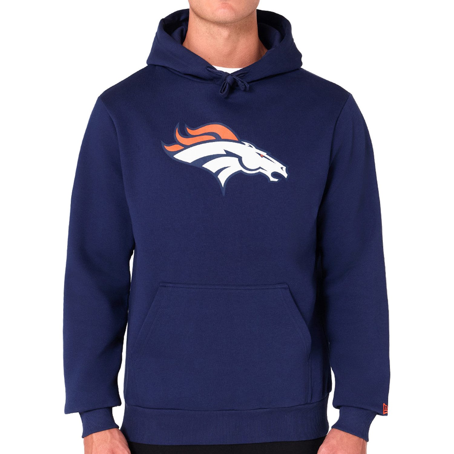 Hoodie Denver Broncos NFL Team Logo Hoody Blau Kapuzenpullover New Era
