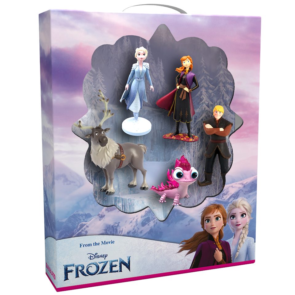BULLYLAND Spielfigur Disney – 10 Jahre Frozen II Geschenkset, (Geschenkset, 5-tlg., 10 Jahre Frozen II Geschenkset), Handbemalt