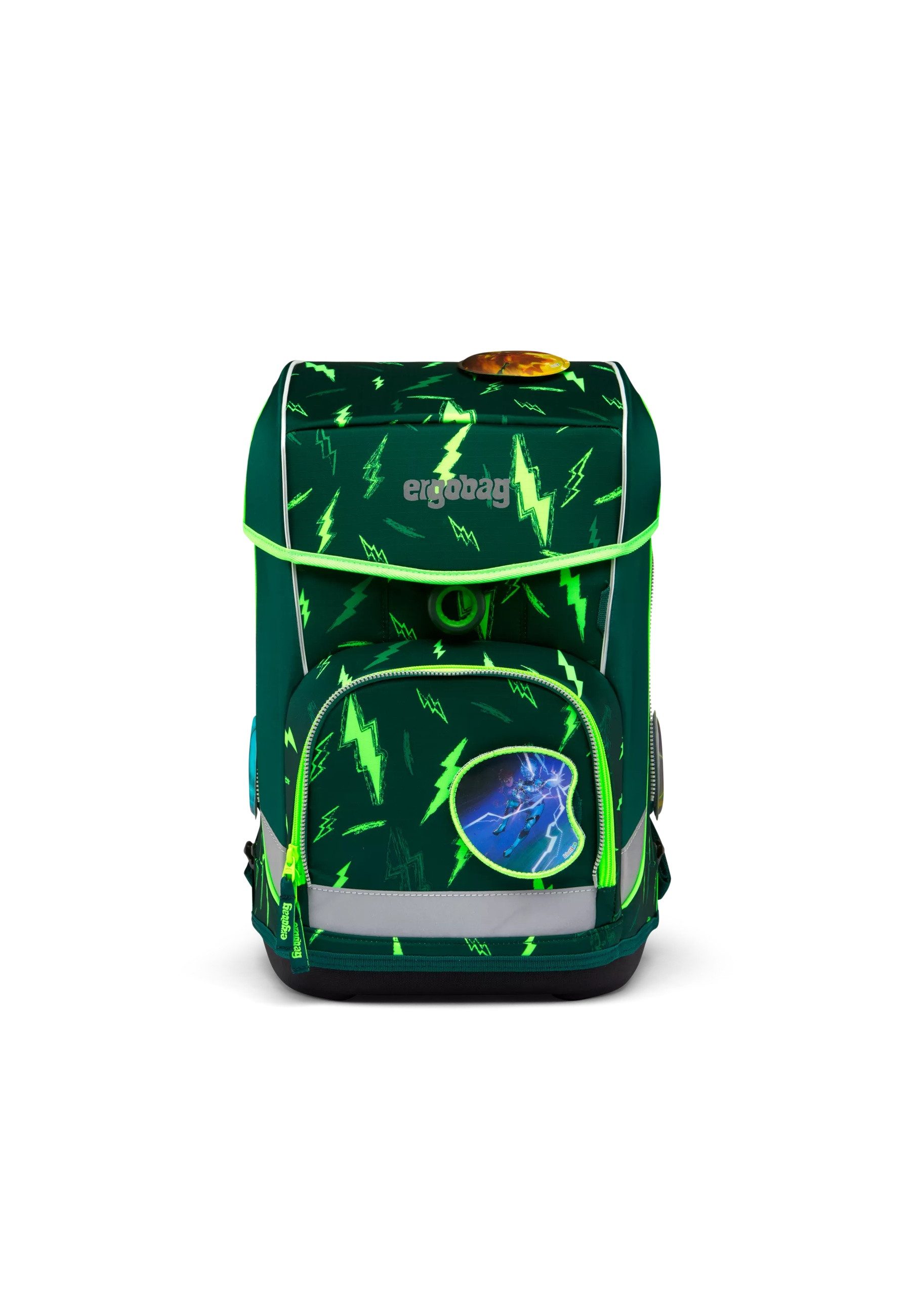 ergobag Schulranzen cubo light Set (6-tlg., 5-teiliges Set), wiegt nur 780g