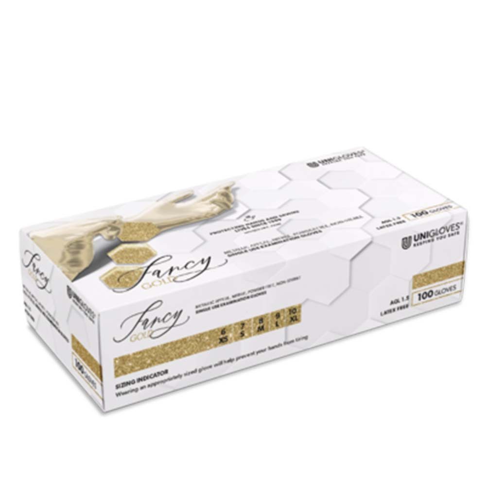 Unigloves® Nitril-Handschuhe FANCY® Gold Einweghandschuhe - günstig online kaufen