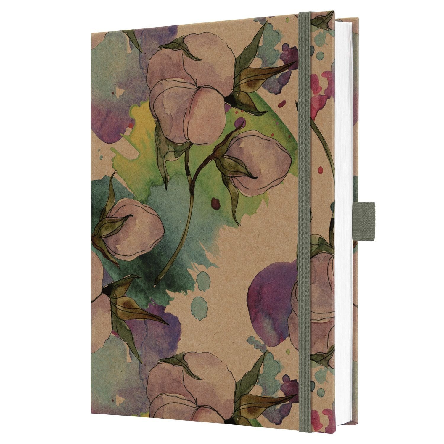 Sigel Notizbuch SIGEL JN855 Notizbuch Jolie, Pure Cottonflowers, ca. A5, liniert