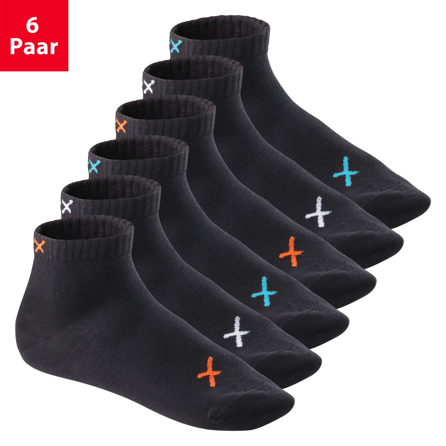 CFLEX Kurzsocken Lifestyle Kurzschaft Socken für Damen & Herren (6 Paar) Sneaker