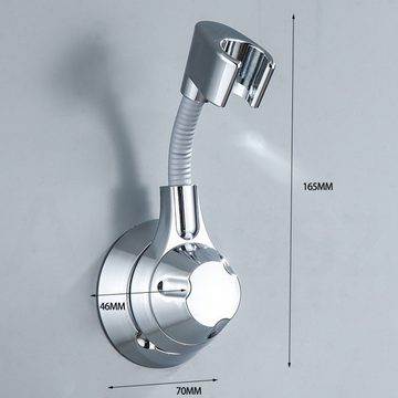 Amissz Brausehalter Duschkopfhalterung Duschhalterung Brausehalter Handbrause Halterung, praktische Wandbefestigung