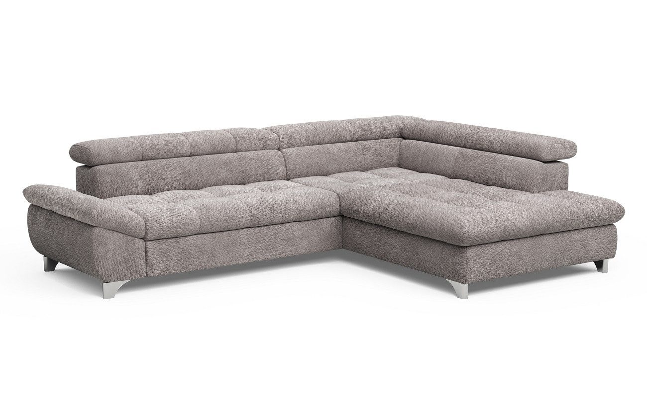 COTTA Ecksofa Gemini, mit Schlaffunktion und verstellbare Kopfstützen