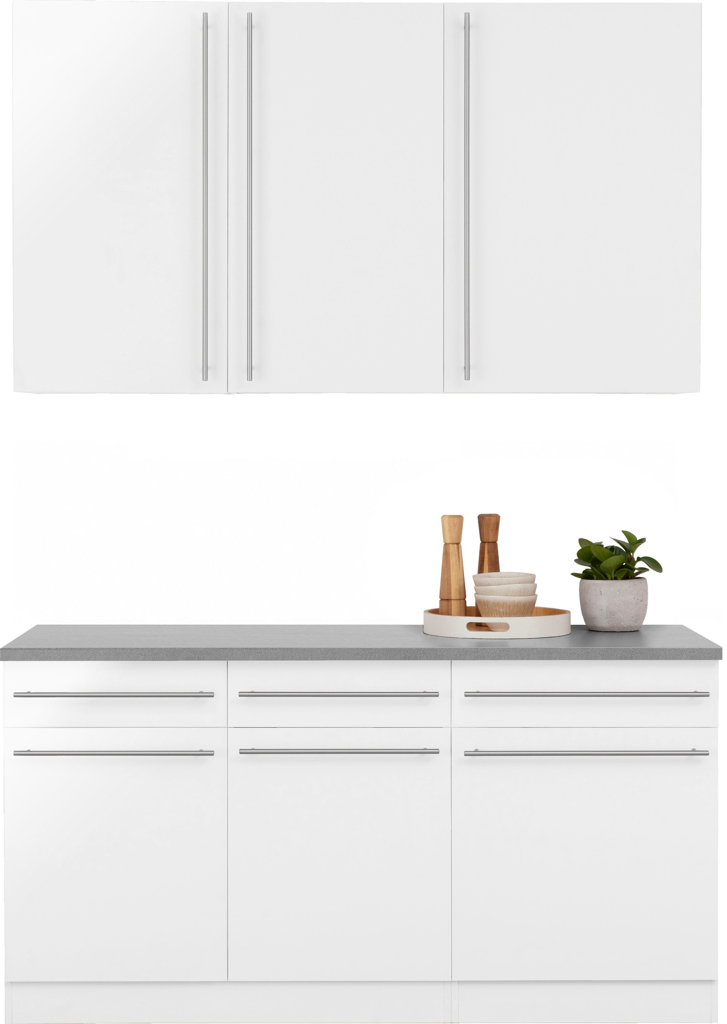 wiho Küchen Pantryküche Chicago, ohne E-Geräte, Breite 160 cm günstig online kaufen