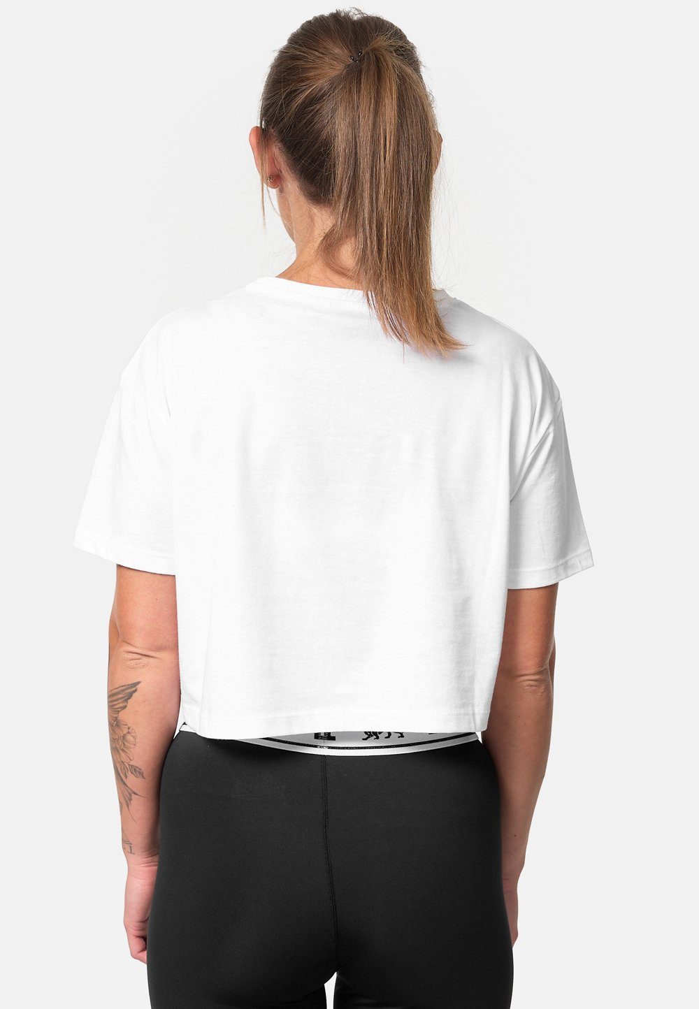 Lonsdale T-Shirt White/Black GUTCH COMMON