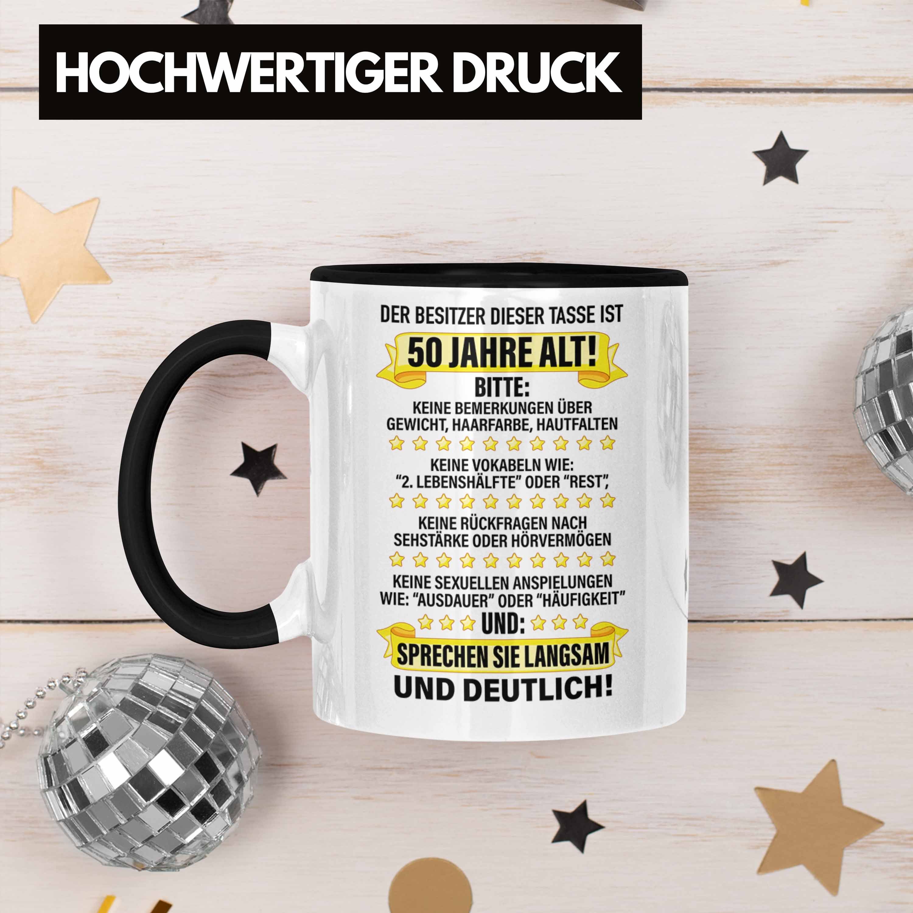 Trendation Tasse Trendation - 50. Geburtstag Männer Tasse Geschenk Geschenkidee 50er Geburtstag Spruch Perfektion Vater Papa Lustiger Spruch Witzig