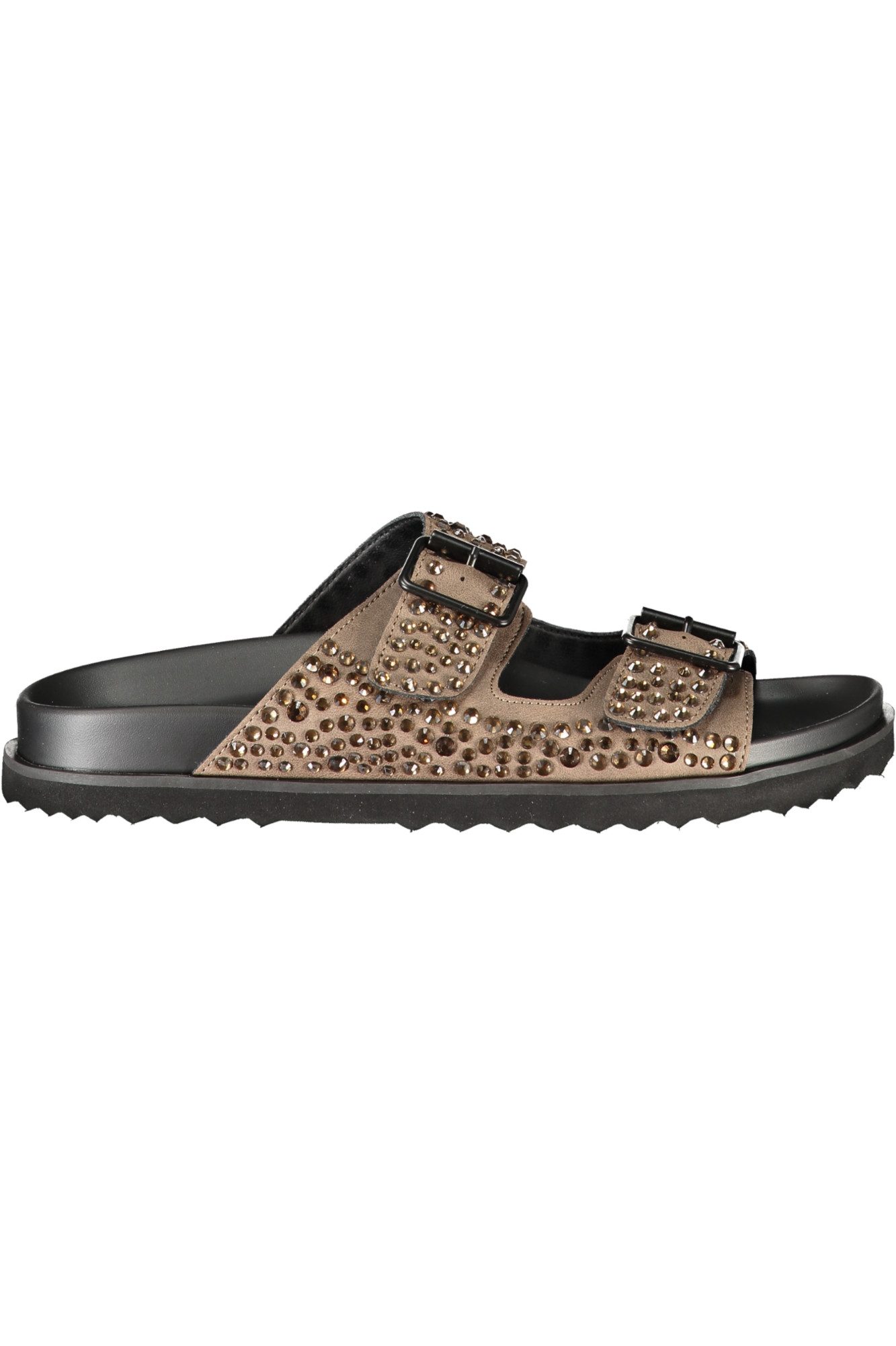 Laura Biagiotti Badeschuh Elegante Damenpantolette Braun mit Strass und