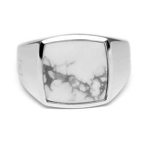 Sprezzi Fashion Siegelring Herren Silber Ring Siegelring 925er Sterling Silber mit Stein (inklusive Schmucketui und kostenlosem Silber-Pflegetuch geliert), handgefertigt, aus Sterling Silver, einzigartige Natursteine