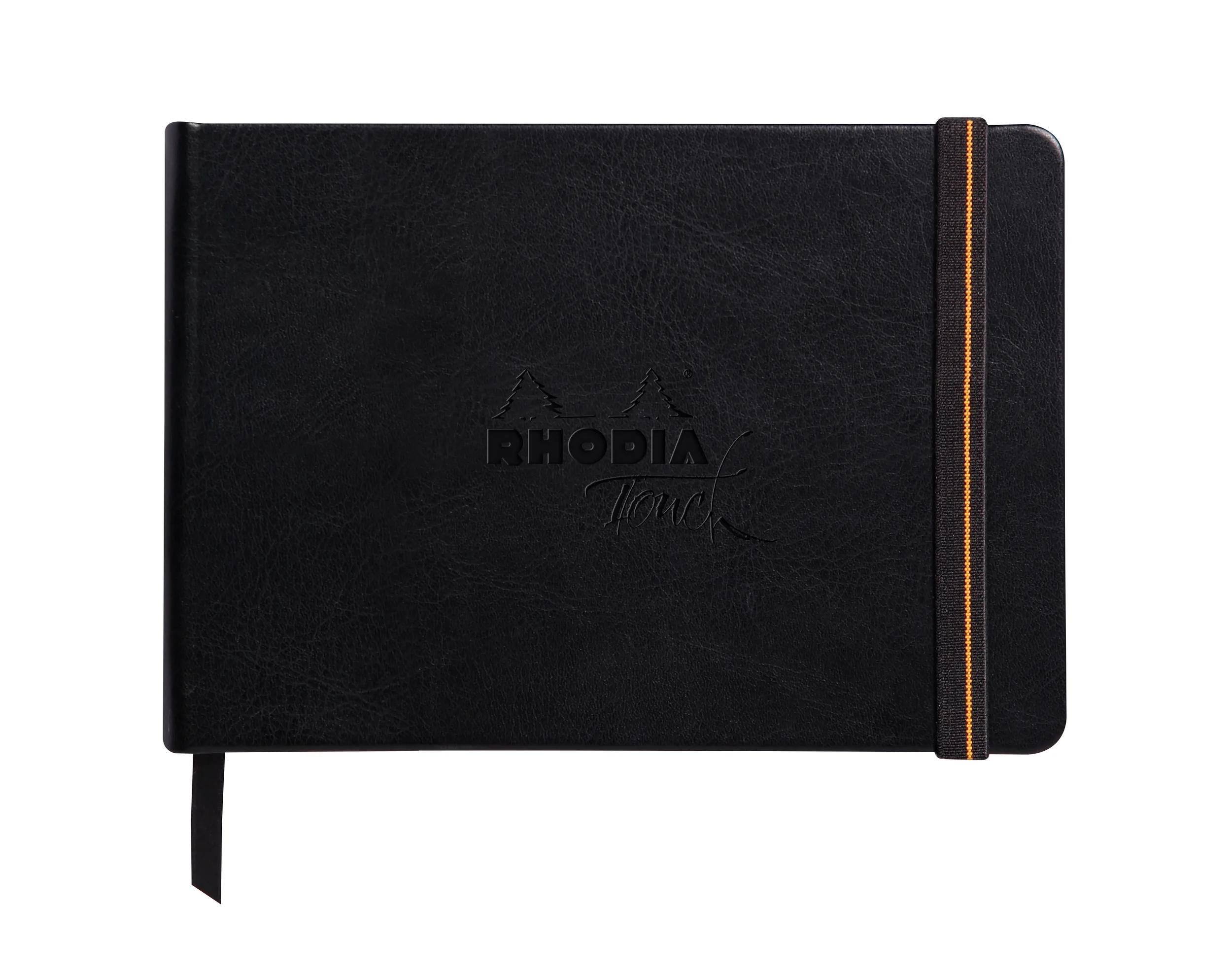 Rhodia Zeichenpapier Touch Book, Skizzenbuch 20 Bl extraweiß 250g, A6 Quer Schwarz 116170C, Rhodia, Blöcke, Hefte und Ноутбуки