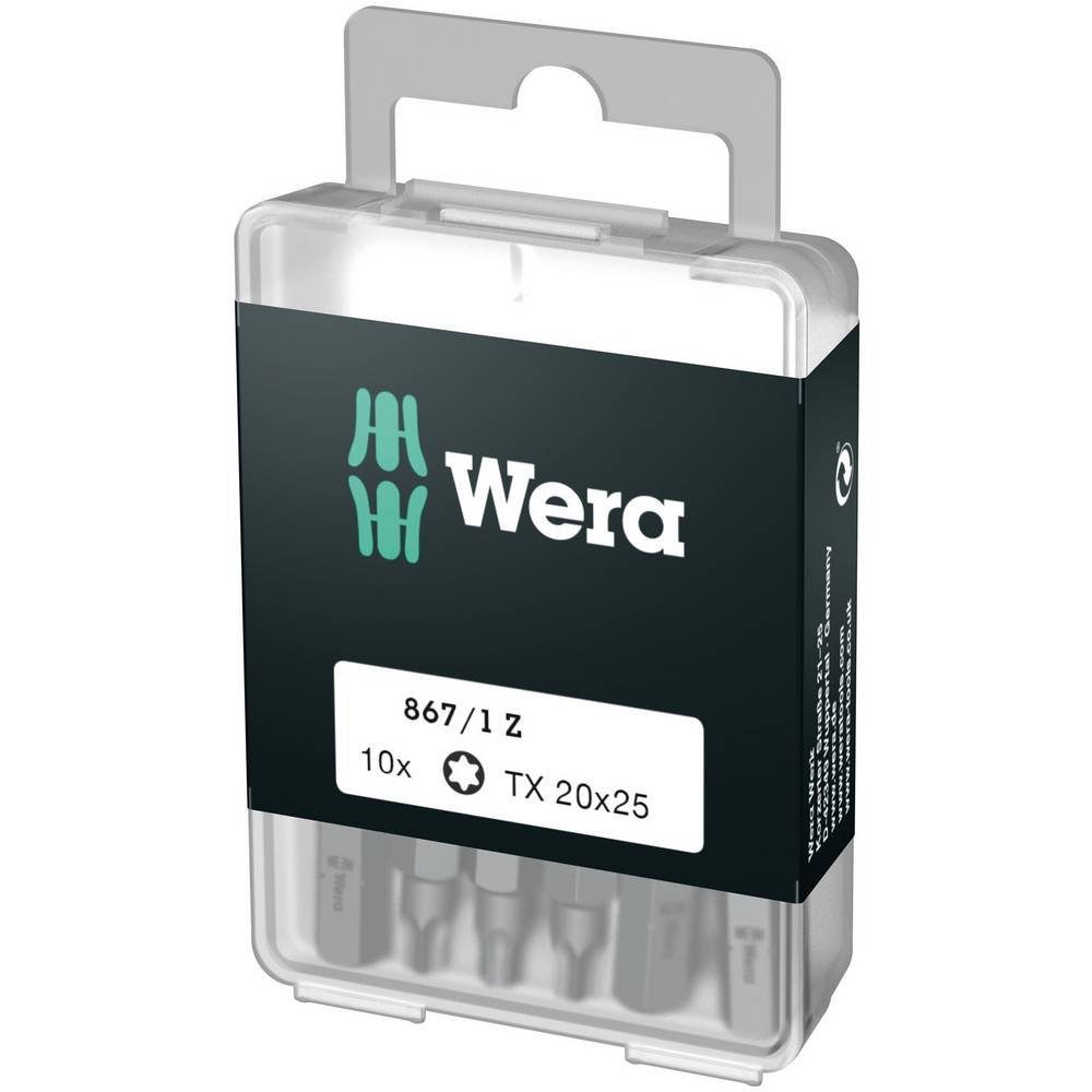 Bit Wera Z x 10er T10 Torx-Bit TORX 867/1 25