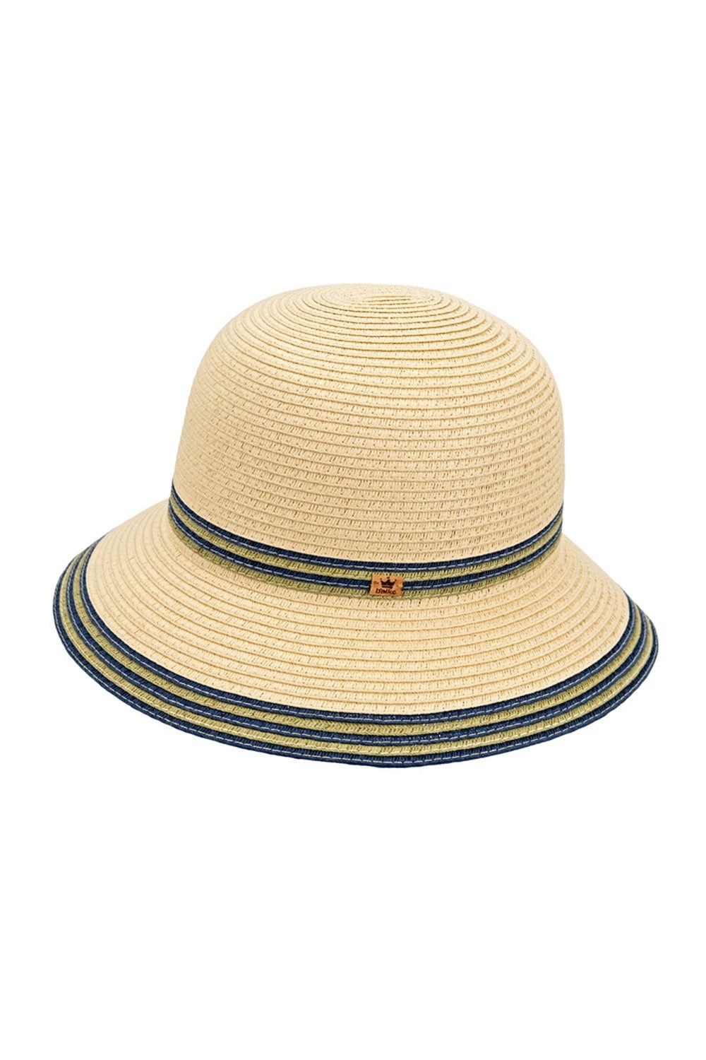 Balke Strohhut mit farbigen Bortenstreifen