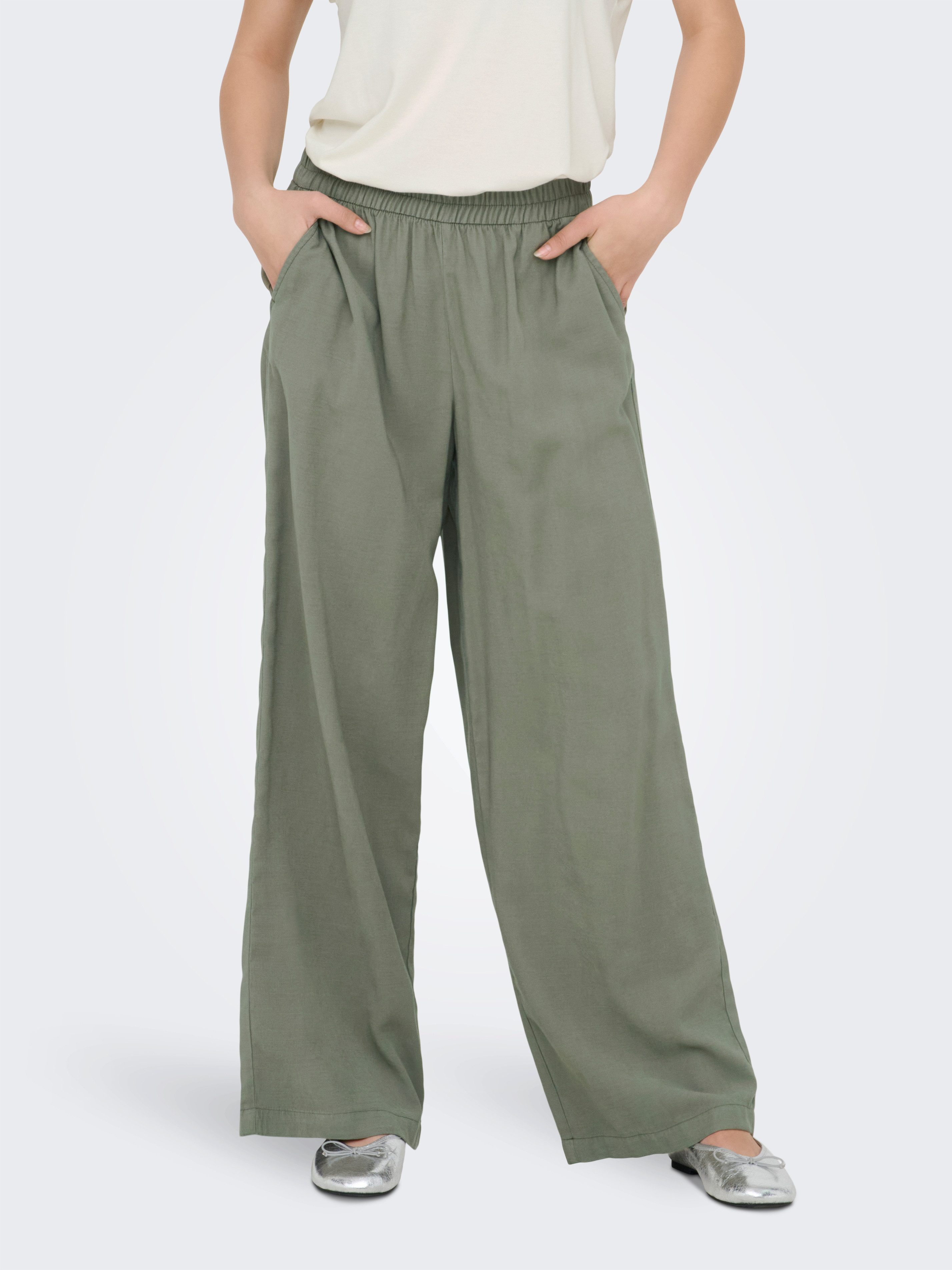 ONLY Schlupfhose ONLARIS LIFE HW PULL-UP PANT WVN NOOS mit bequemen Gummizu günstig online kaufen