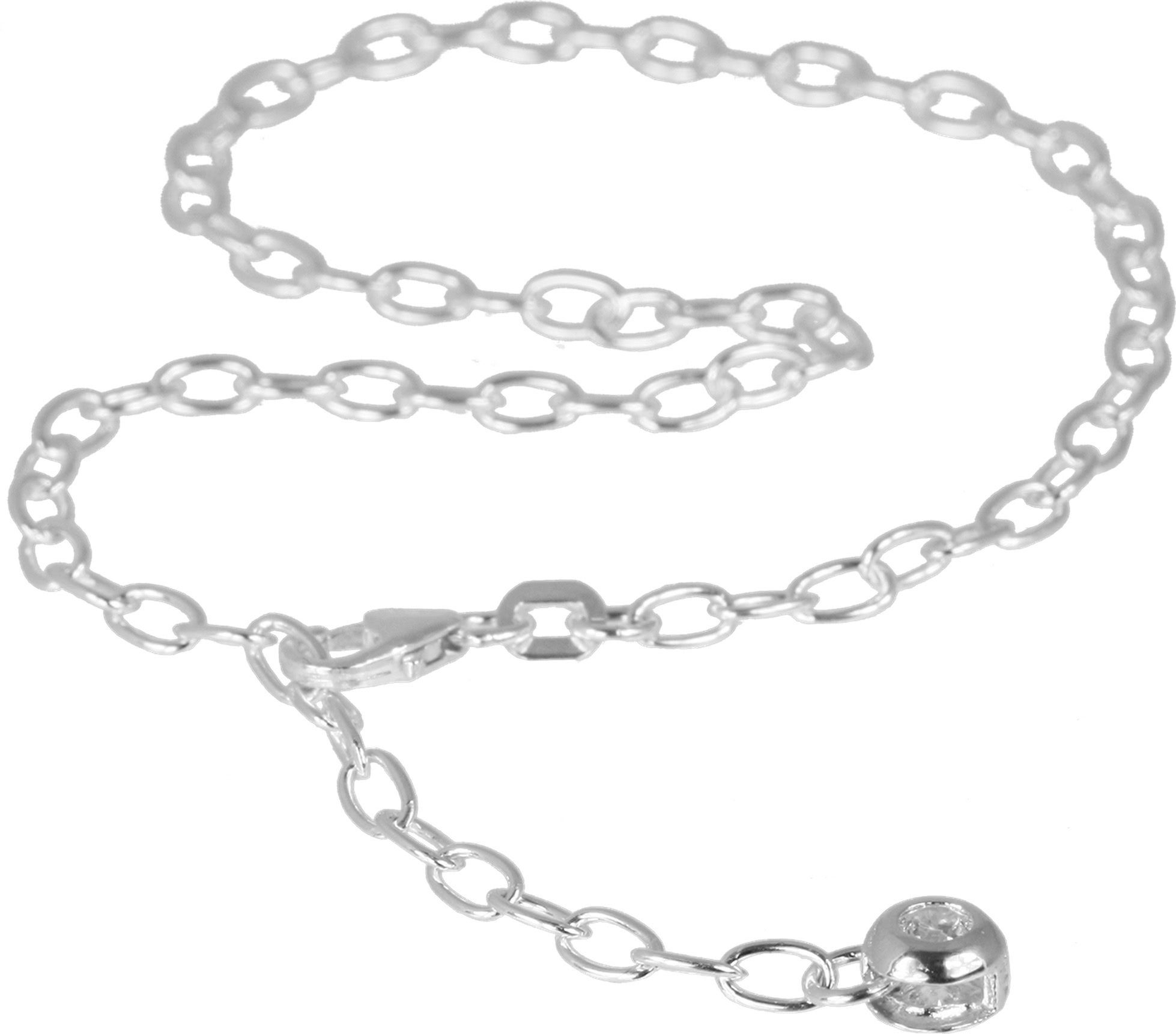 Fußkette mit Anhänger SDF0990X-Set SilberDream Fußkette 925 Silber Damen