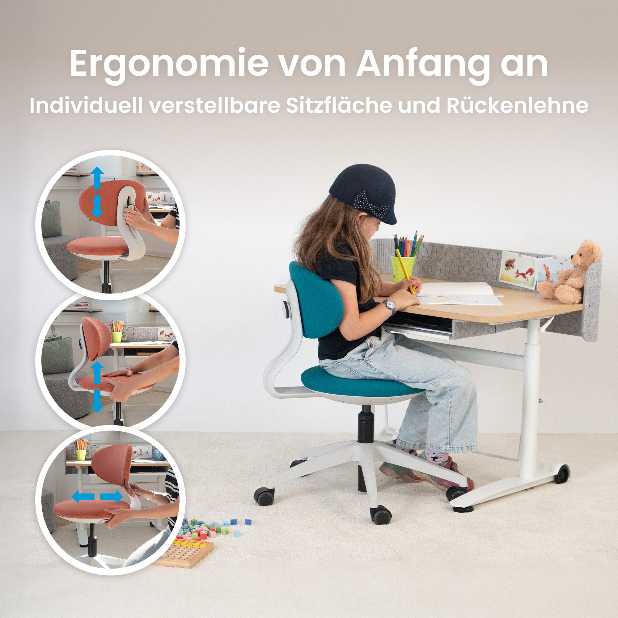 Ergotopia Kinderstuhl Ergonomischer Kinderschreibtischstuhl von Ergotopia – Bild 5 von 5