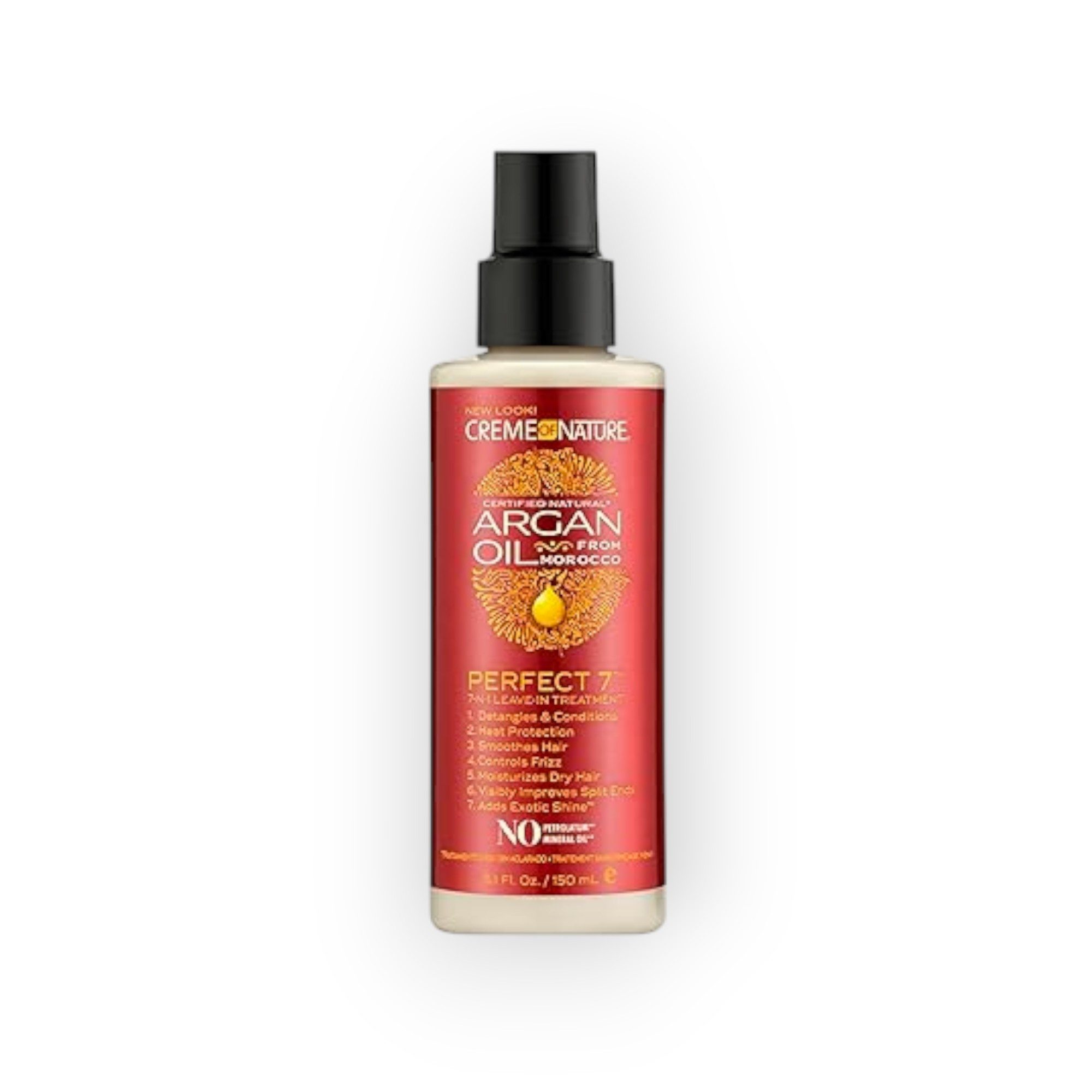 Creme Of Nature Haarspray CON Argan Oil Perfect 7-1 Treatment, Packung, Hitzeschutz beim Föhnen und Styling, für alle Haartypen geeignet