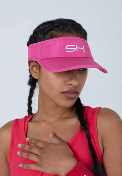 SPORTKIND Visor Tennis Sun Visor Sonnenschild unisex, verstellbare Größe hibiscus pink