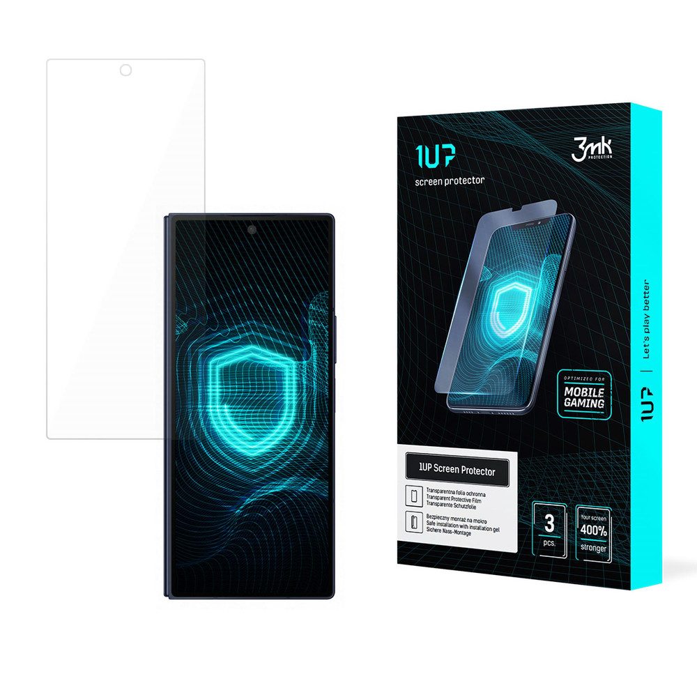 3MK Displayschutzfolie Gaming Schutzfolie Bildschirmschutz für Samsung Galaxy Z Fold6, Spar-Set, 3 Stück, Ultradünn, stoßfest, ölabweisend, Gaming-optimiert