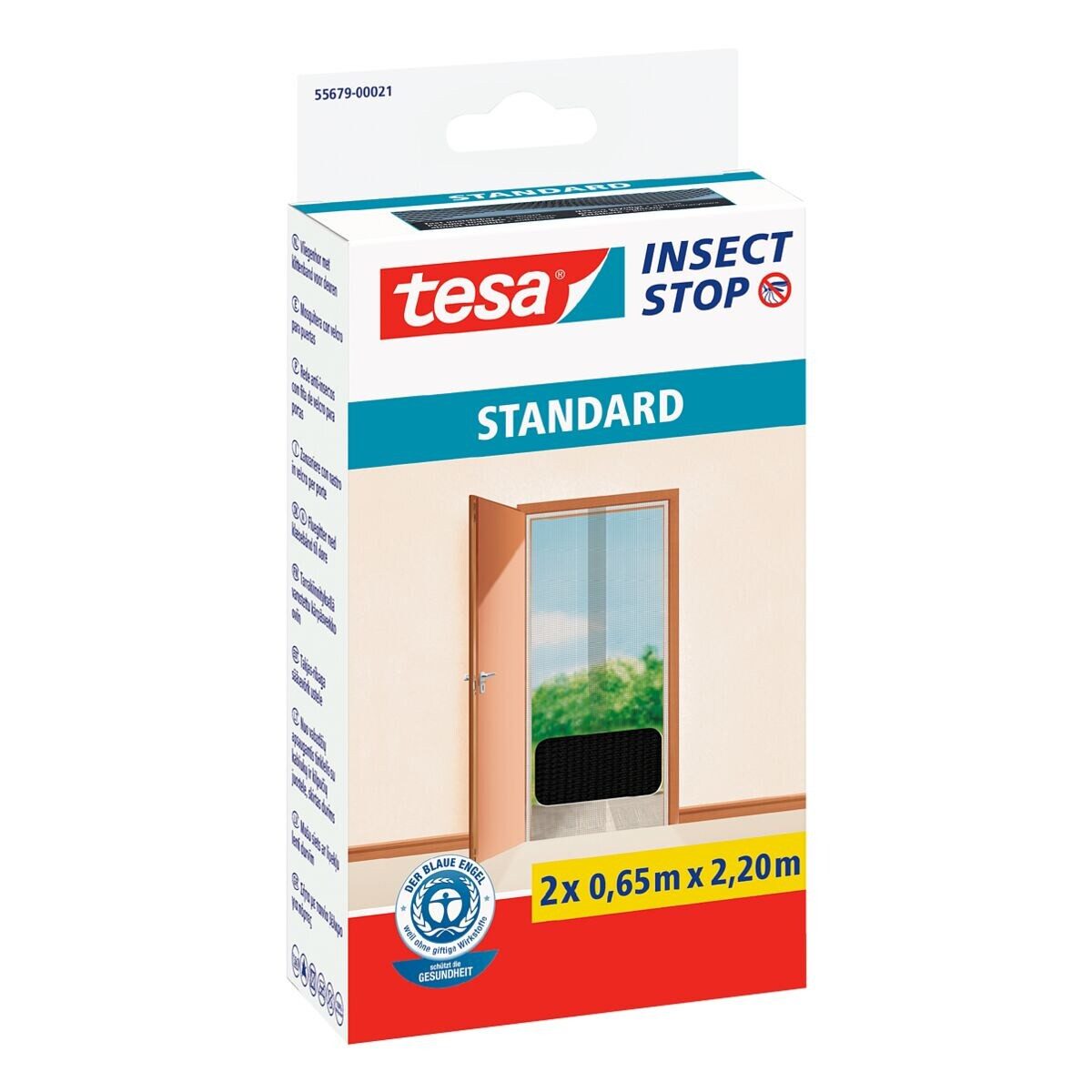 tesa Insektenschutz-Tür Standard 55679, 2x 65/220 cm