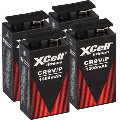 XCell »4x XCellLithium 9V Block Hochleistungs- Batterien« Batterie