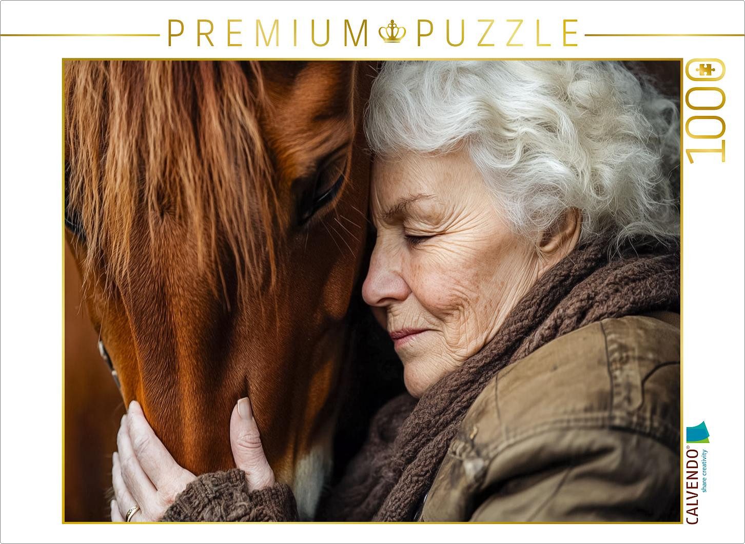 CALVENDO Puzzle CALVENDO Puzzle Ein Motiv aus dem Kalender Pferde und Seelensprüche, 1000 Puzzleteile