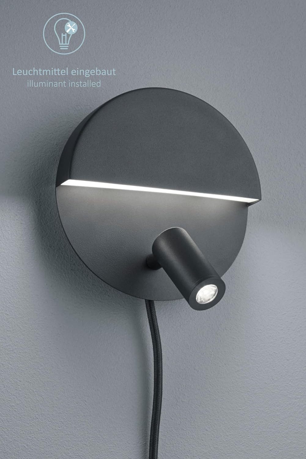 lightling LED Tischleuchte Malena, LED fest integriert, Warmweiß, FLEXconnect, IP20, Schalter, getrennt schaltbar