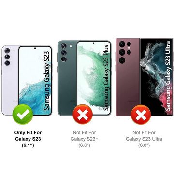 CoolGadget Schutzfolie Panzerfolie für Samsung Galaxy S23, (Spar-Set 4in1, 2x Displayschutz, 2x Kameraschutz), Panzerglas Schutzfolie für Samsung Galaxy S23 Folie