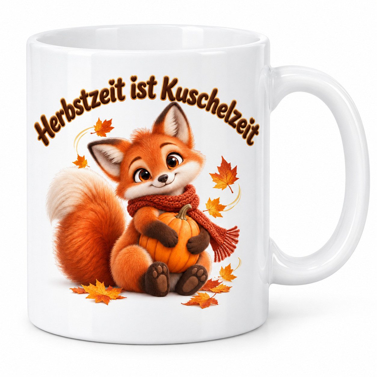 WS-Trend Tasse Herbst Fuchs mit Spruch, Keramik 330 ml, Keramik