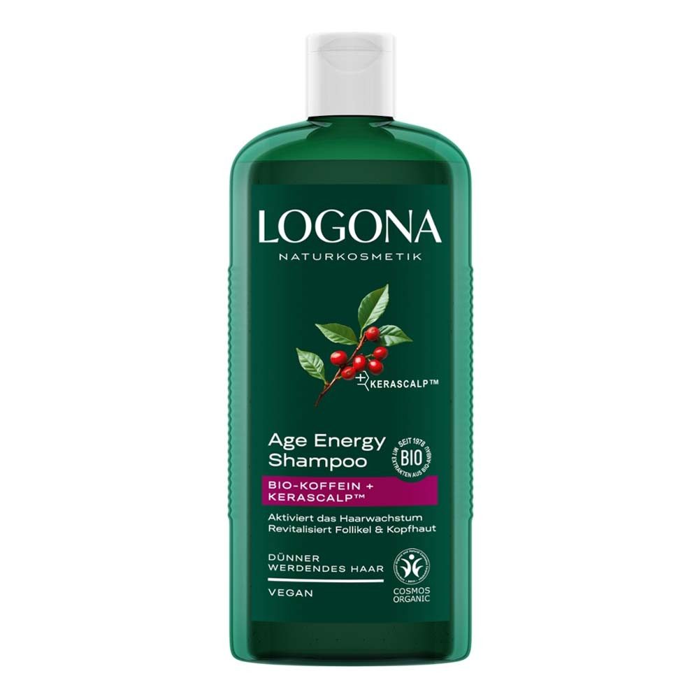 LOGONA Haarshampoo Age Energy - Shampoo mit Bio-Koffein & Kerascalp™ 250ml