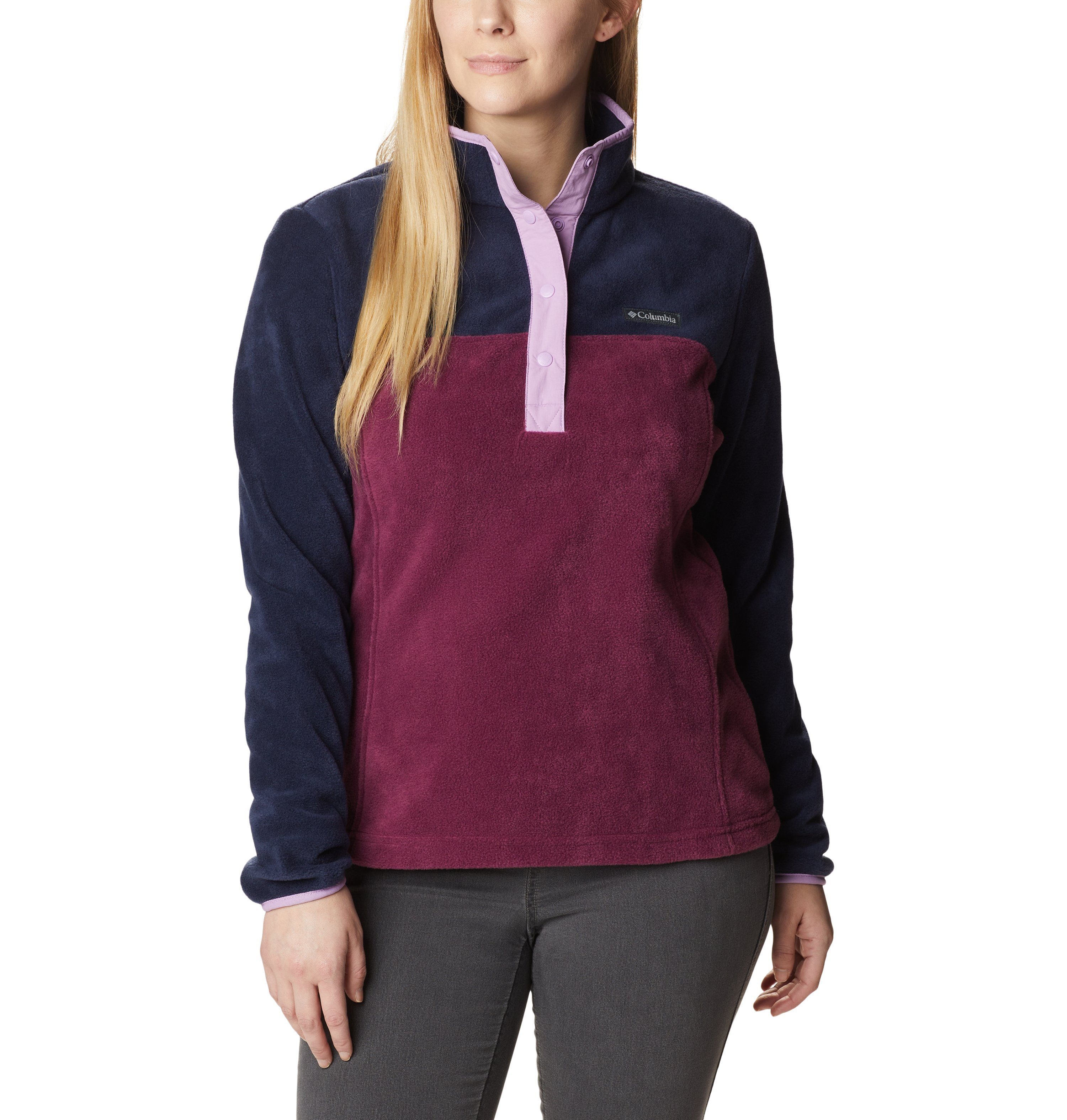 Columbia Fleecepullover Benton Springs™ 1/2 Snap Pullover Marionberry, Dark Nocturnal, Gumdrop