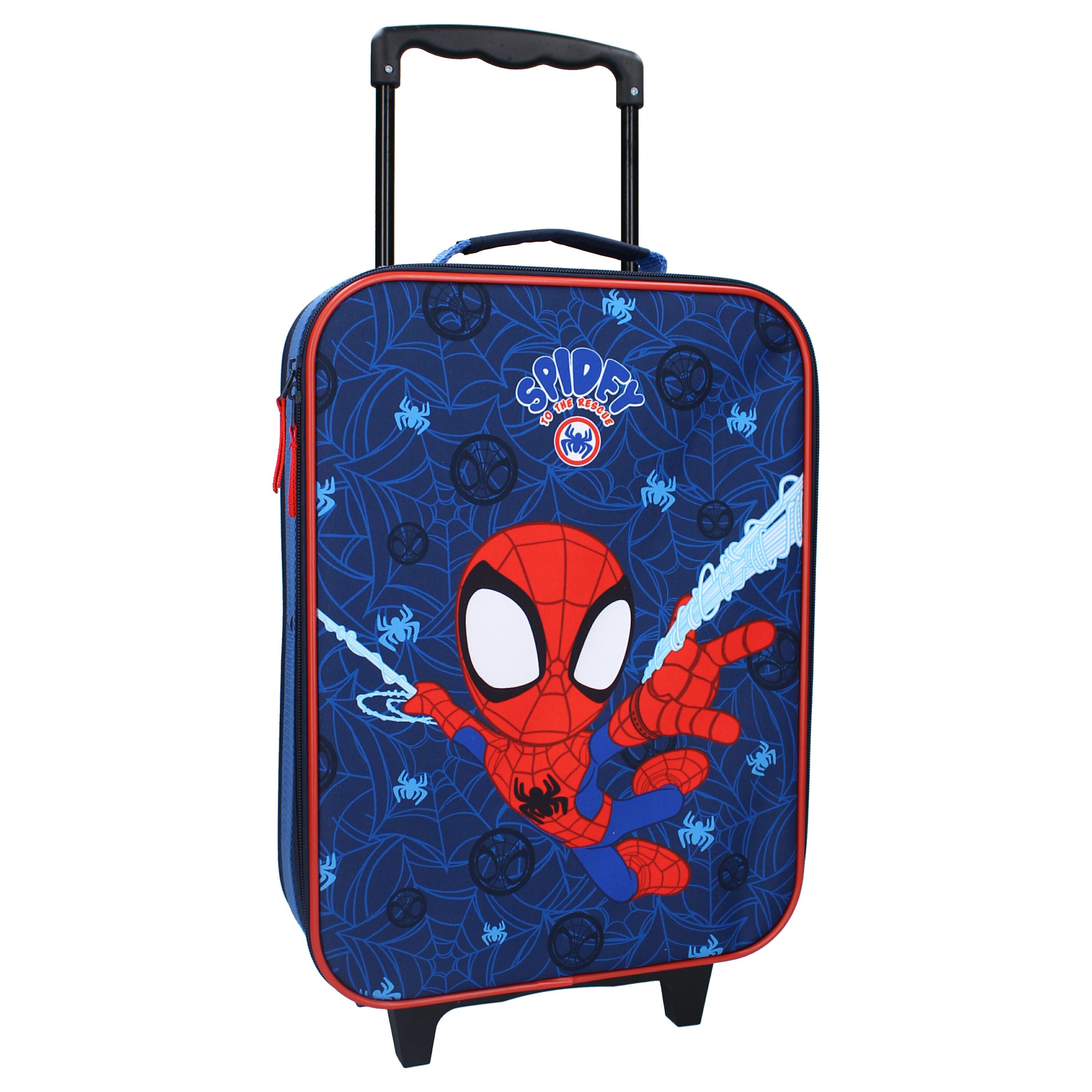 Spiderman Trolley Spidey Trolley für Kinder – Coole Reisetasche mit Spidey-Aufdruck