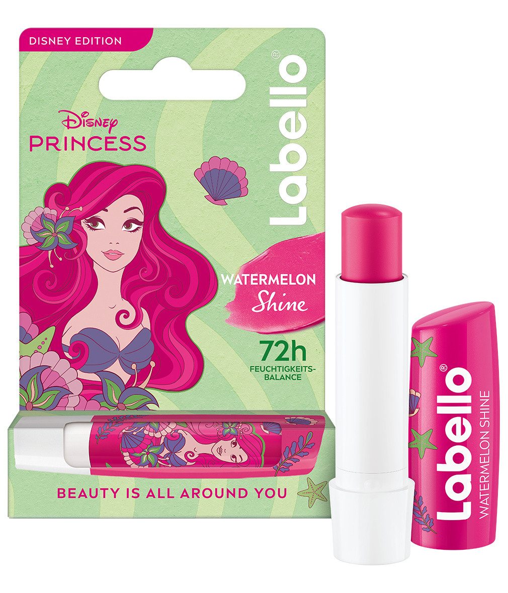 Labello Lippenpflege-Set Lippenpflege Disney 4-er Set Kirsch Mango Wassermelone Vanille, 4-tlg.