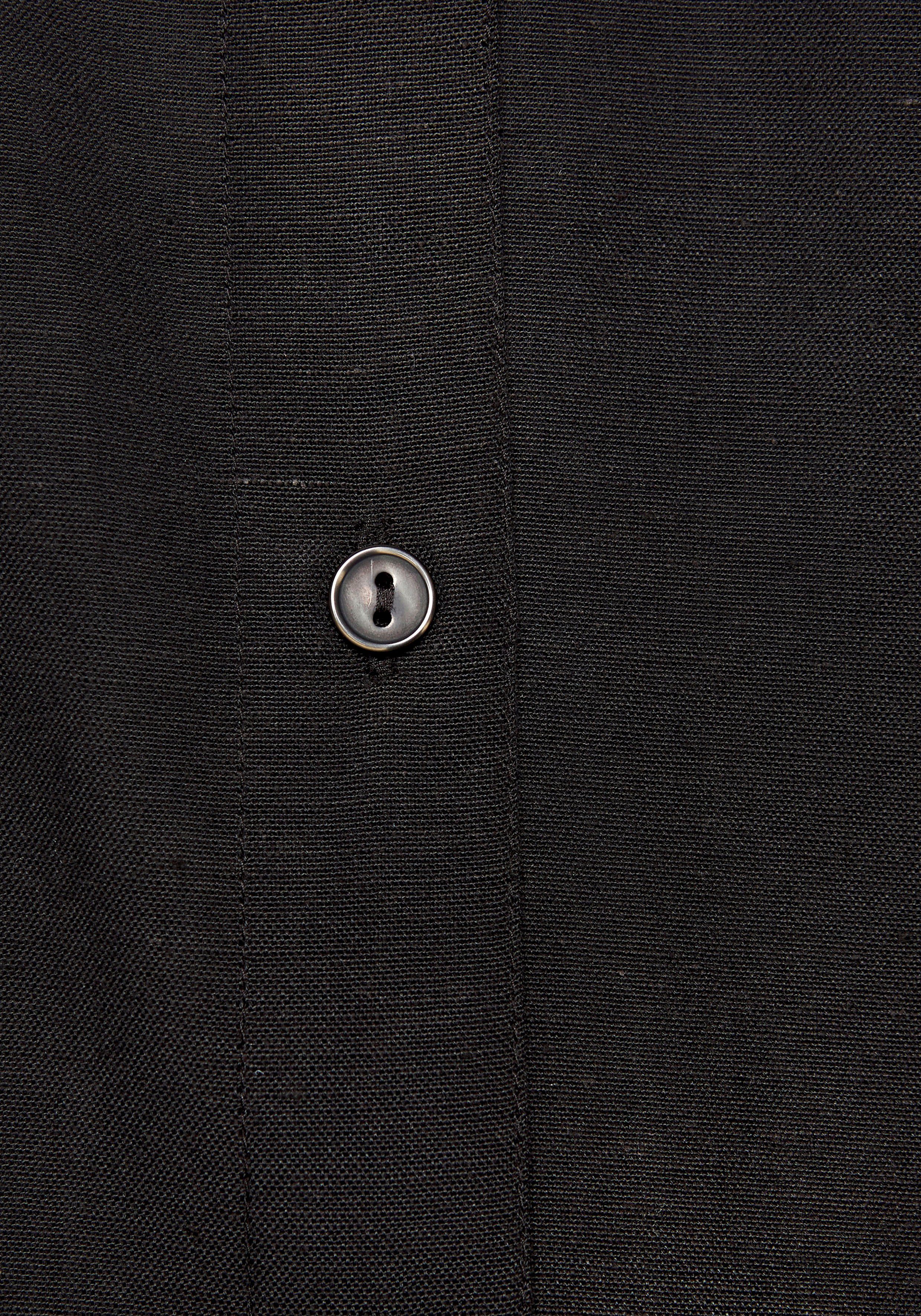 LASCANA Longbluse aus leichter Webware mit Leinenanteil, luftiges Blusenkleid