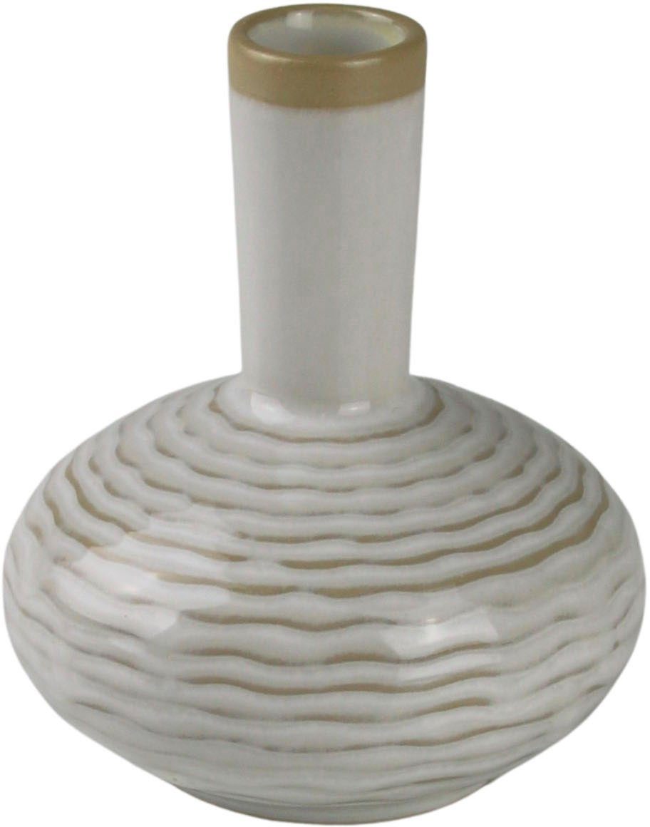 ca. Höhe cm 10,30 aus 3 Keramik, Tischvase Dekovase AM Design Flaschen-Form (Set, in Blumenvase St),