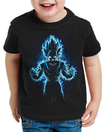 style3 Print-Shirt Kinder T-Shirt Songoku Max Power turtle ball z roshi dragon
