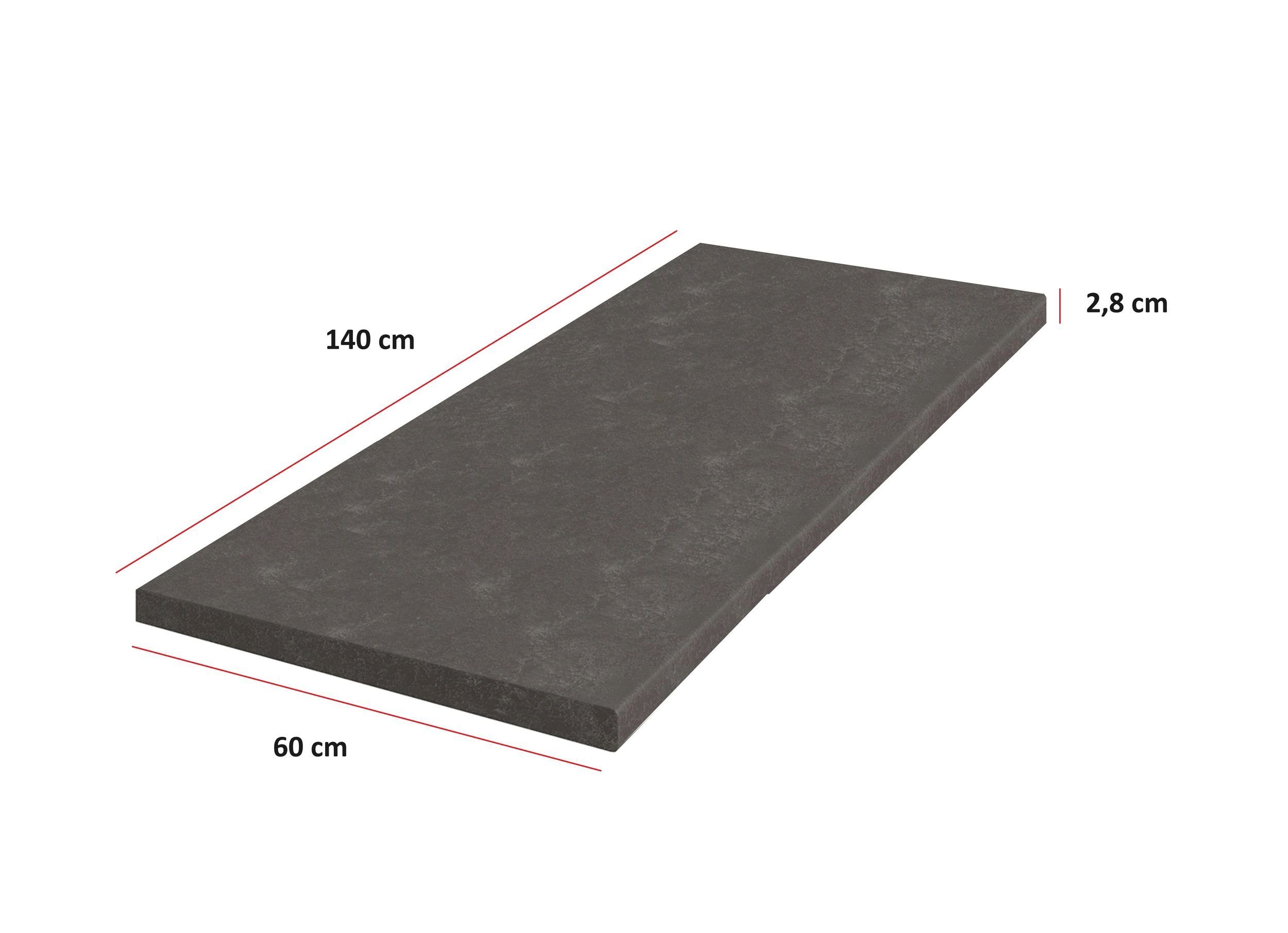 Küchen-Preisbombe Arbeitsplatte Dekor Metallic Brown Küche Bianca Grey Rose günstig online kaufen