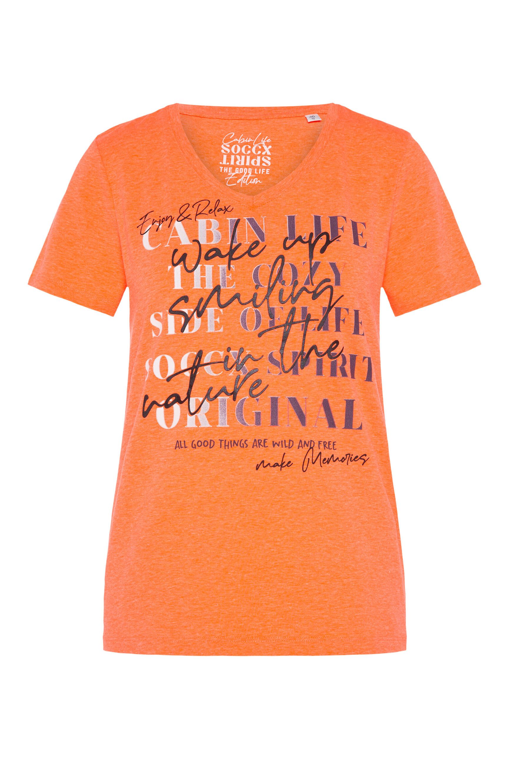 SOCCX V-Shirt mit Baumwolle