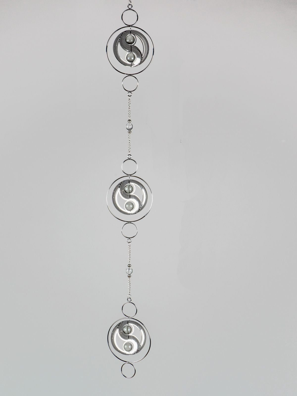 formano Sammelfigur Fensterdeko Hänger Yin-Yang 114cm Silber Metall Fenster günstig online kaufen