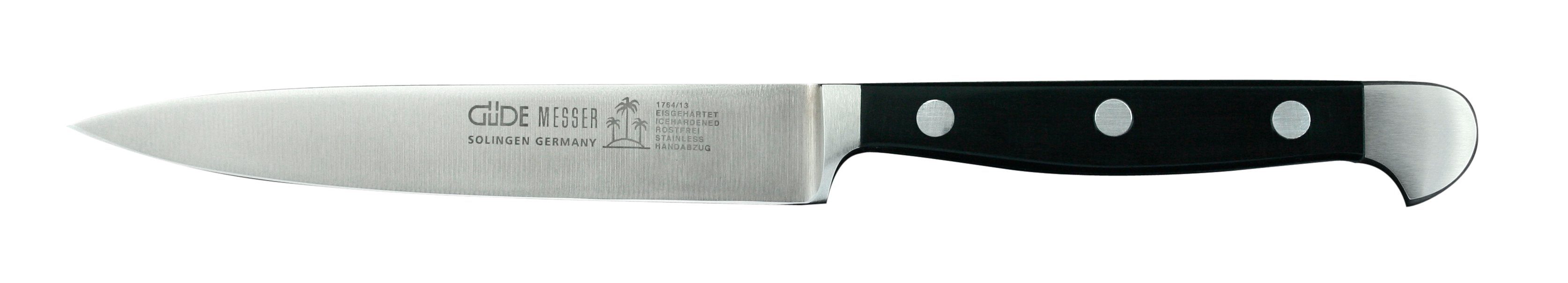 Güde Messer Solingen Spickmesser Alpha, 13 cm - CVM-Messerstahl - Griffschalen Hostaform