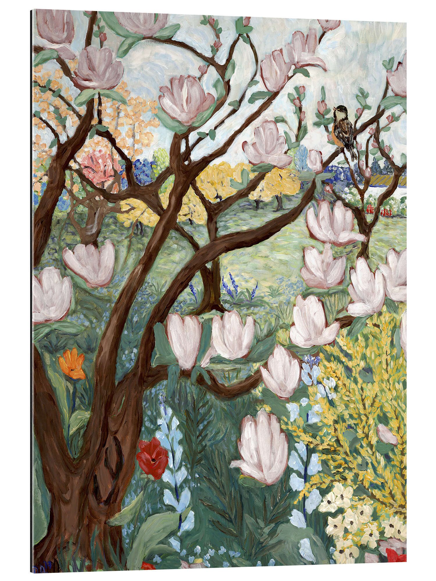 Posterlounge XXL-Wandbild Deborah Eve Alastra, Magnolienbaum, Wohnzimmer Malerei