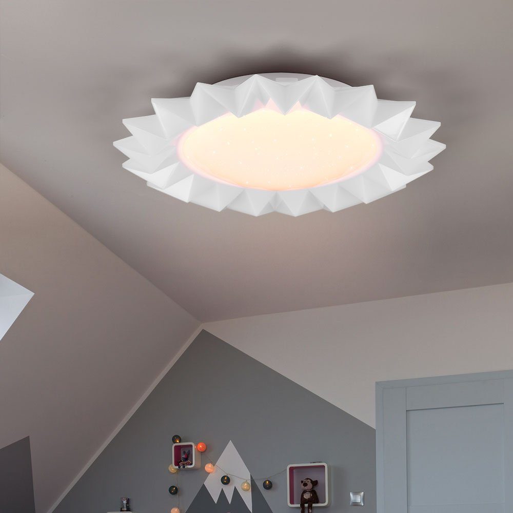 Reality Leuchten LED Deckenleuchte, LED-Leuchtmittel fest verbaut, Warmweiß, Neutralweiß, Tageslichtweiß, Deckenlampe Deckenleuchte Fernbedienung dimmbar Nachtlicht CCT RGB LED