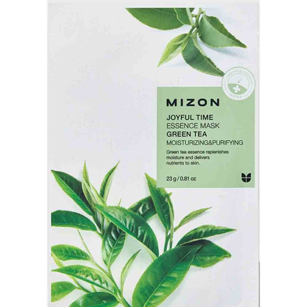 Mizon Gesichtsmaske MIZON Joyful Time Essence Mask Green Tea Moisturizing & Purifying 23 g
