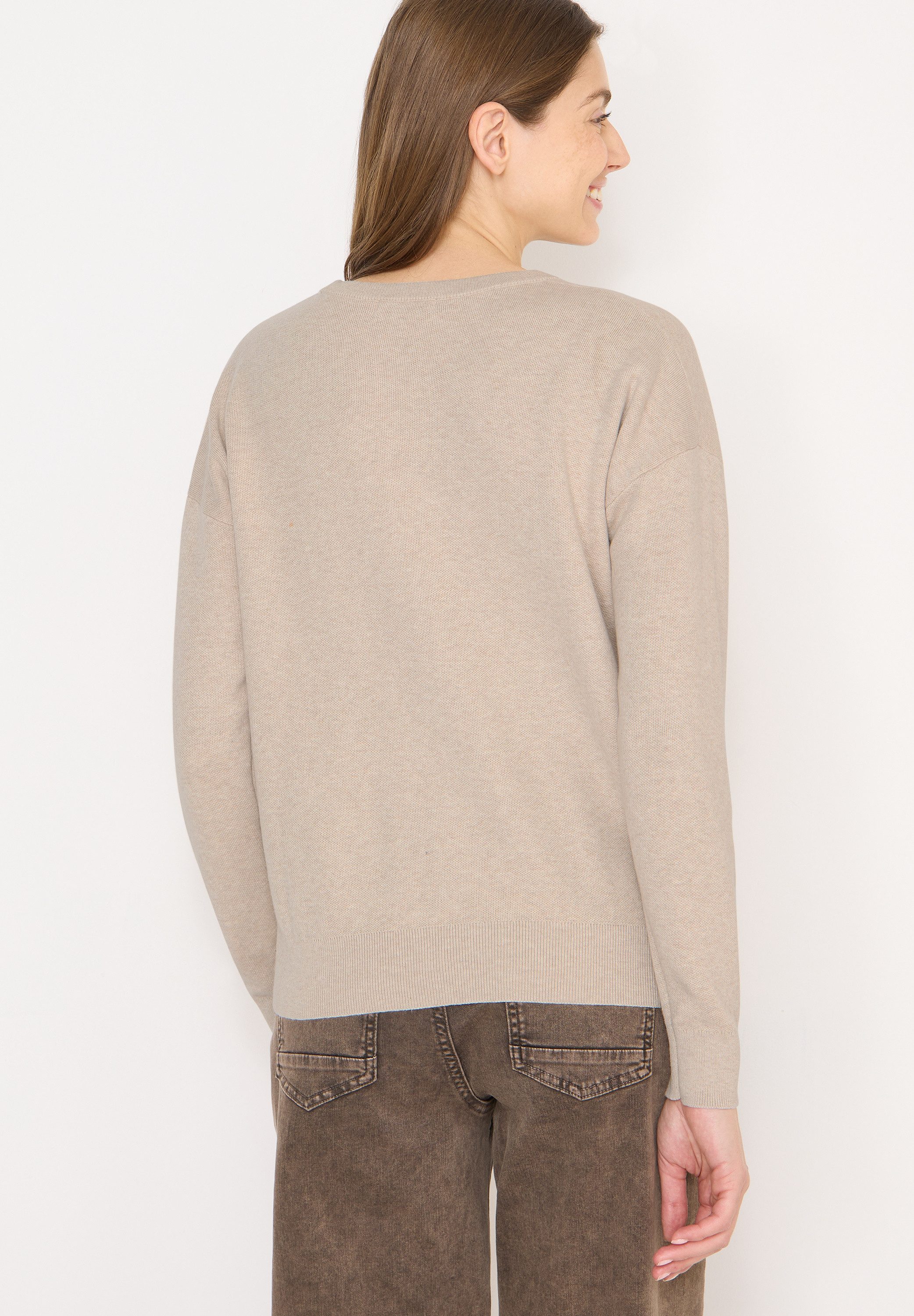 CECIL Strickpullover Sweatshirt mit Rundhals