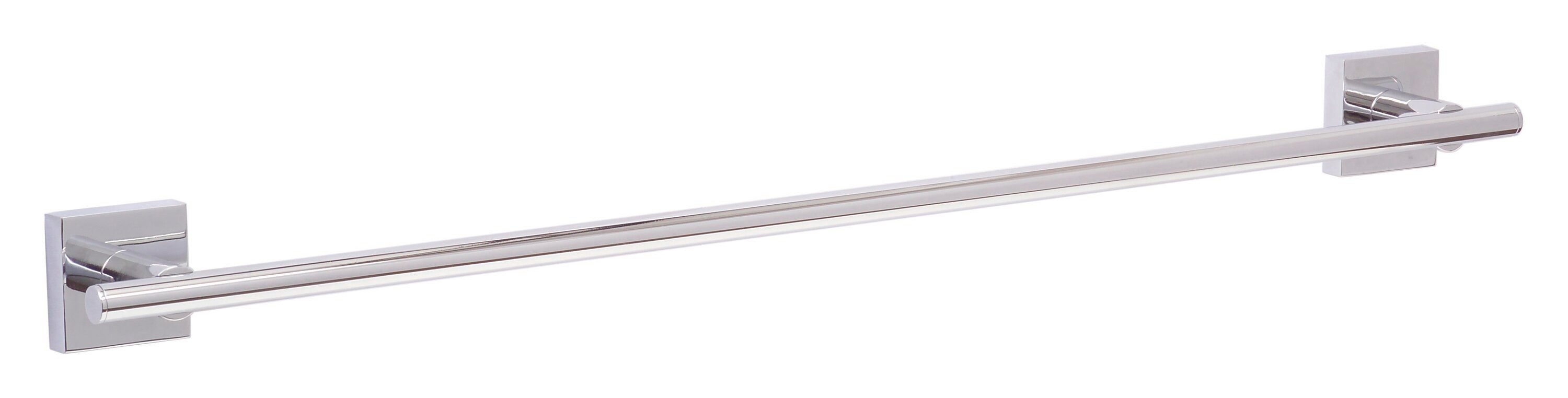 tesa Полотенцесушители EKKRO Badetuchstange ohne Bohren - 5 cm : 64,5 cm : 6,0 cm, selbstklebende Полотенцесушителиung - chrom - silber glänzend